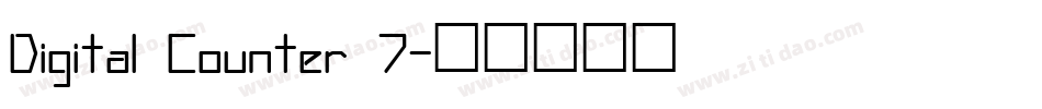 Digital Counter 7字体转换